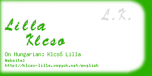 lilla klcso business card